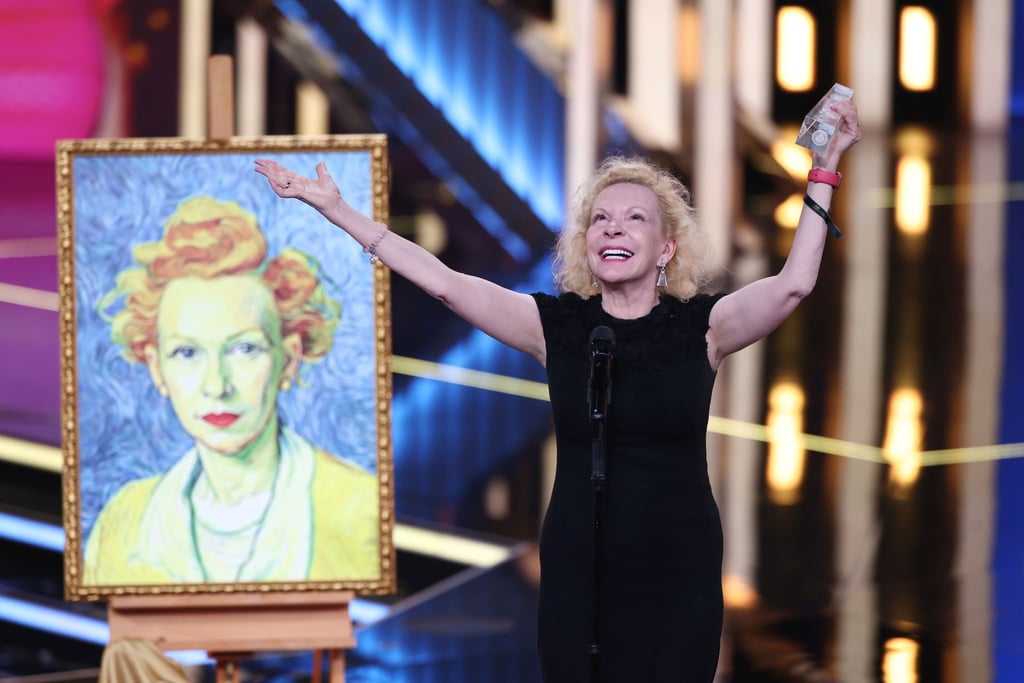 Sunnyi Melles jubelt - ihr wurde der Deutsche Fernsehpreis zuerkannt.