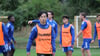 Tatsuya Ito (Mi.) beim Training des 1. FC Magdeburg am Donnerstag vor dem Spiel gegen den SV Darmstadt.