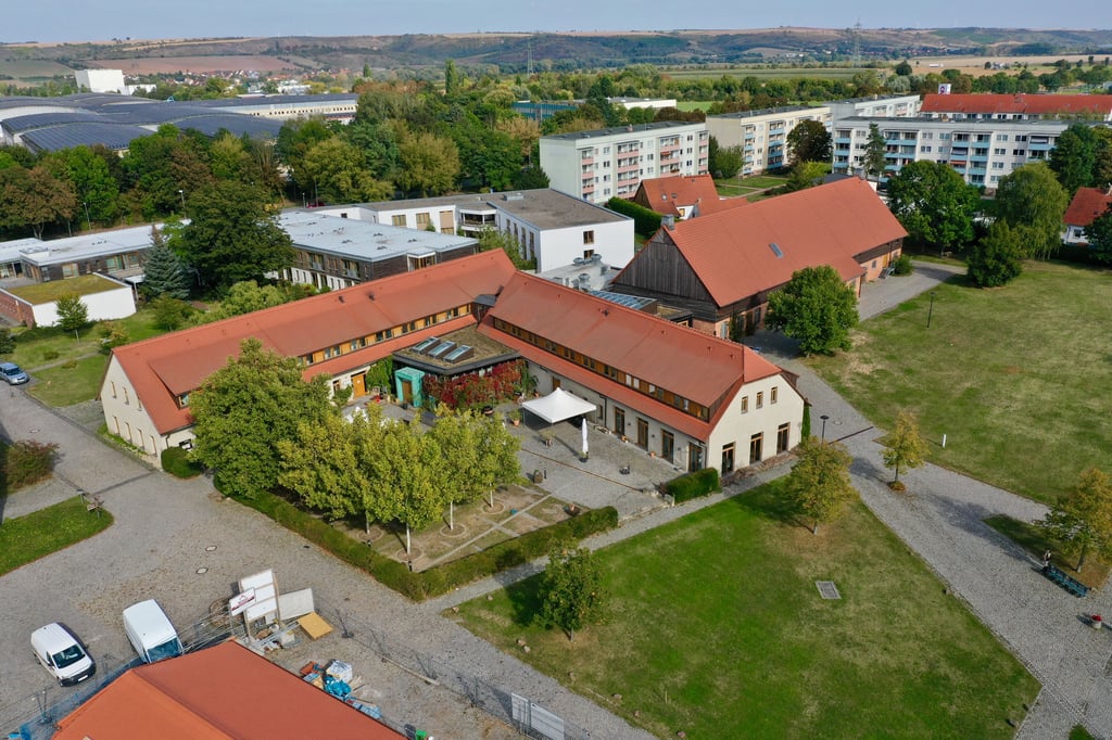 Blick auf das Klostergelände in Helfta.