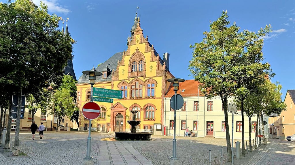 Im Egelner Rathaus hat die Verwaltung de Verbandsgemeinde Egelner Mulde ihren Sitz.