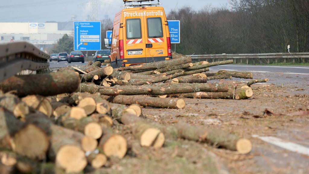 Wegen eines Unfalls mit einem Holzlaster bei Leipzig ist die A9 in Richtung Berlin seit Donnerstagmorgen gesperrt.