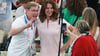 Katarina Witt und der frühere Turner Bart Conner bei Olympia 2024 in Paris.