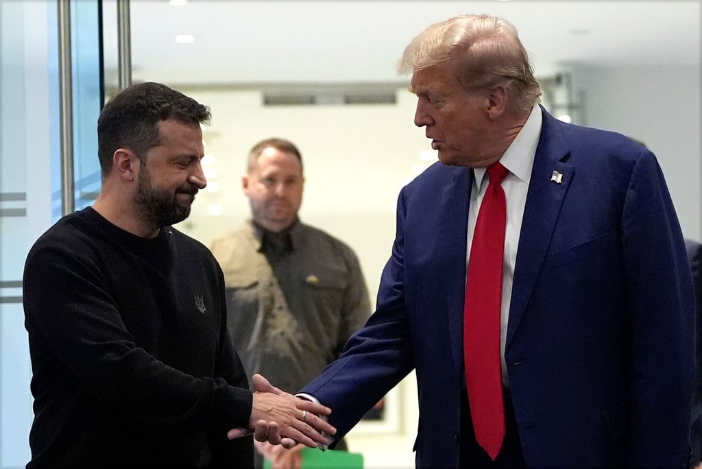 Beim Treffen mit Selenskyj sagte Trump, sein Verhältnis zu dem Ukrainer wie auch zu Russlands Präsident Putin sei großartig.