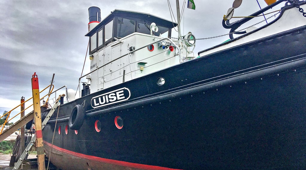 Die „ Luise “ liegt wieder zur Überholung in Genthin.
