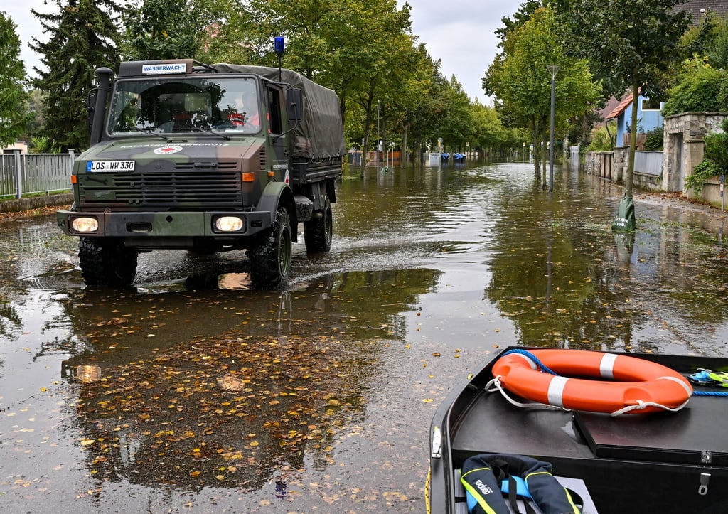 Das Hochwasser in Frankfurt (Oder) geht allmählich zurück.