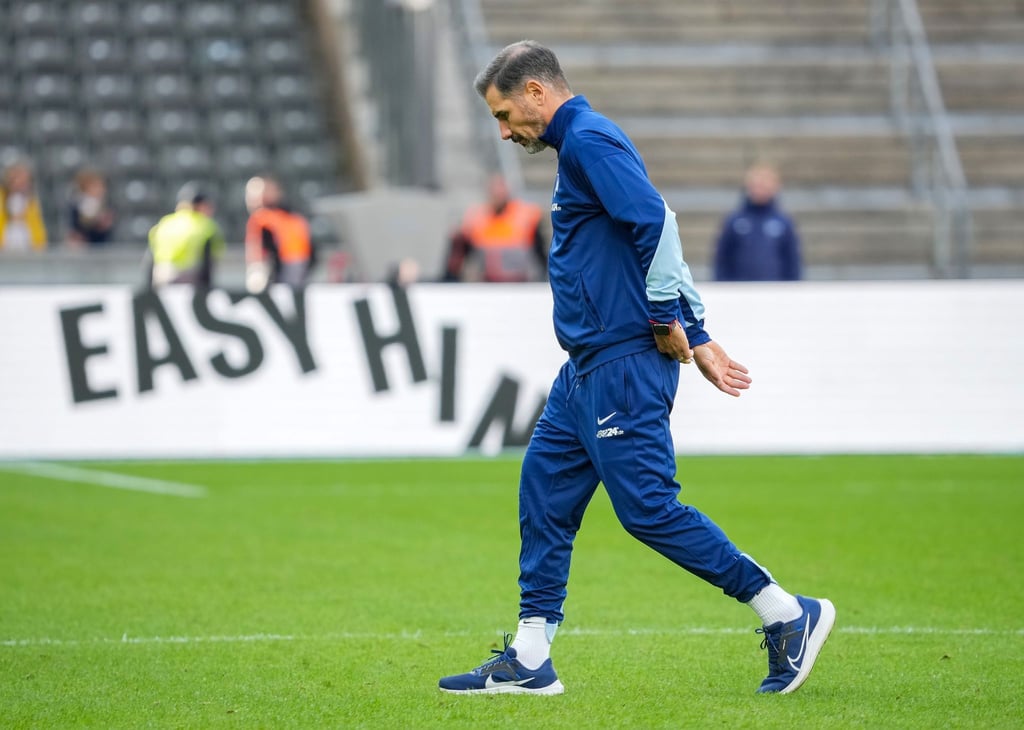 Hertha-Coach Cristian Fiel erlebt den nächsten Rückschlag vor Heimpublikum.