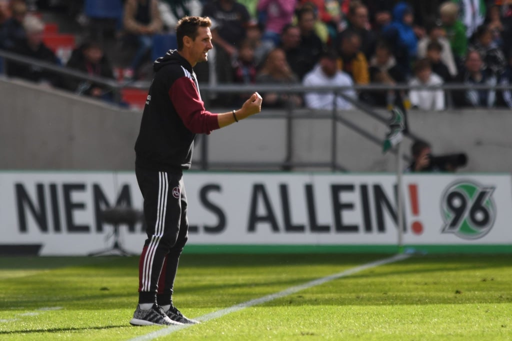 Miroslav Klose musste mit dem 1. FC Nürnberg die nächste Niederlage hinnehmen.