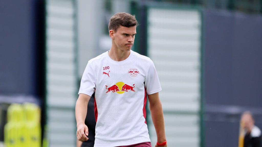 Robert Ramsack beim Training mit den Männern von RB Leipzig.