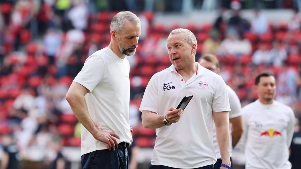 Tipps vom Co: Marco Rose und Frank Geideck.