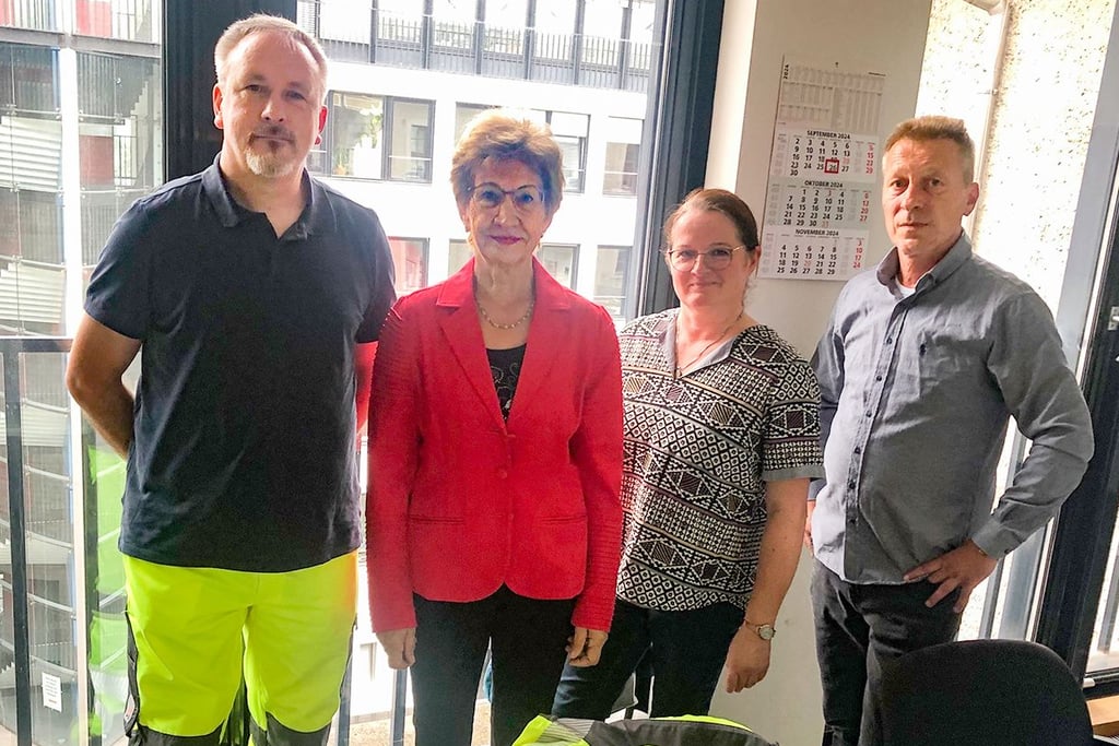 Der Stadtbezirksbeirat Süd/Haideburg/Törten mit Daniel André Bräsecke, Rita Bahn-Kunze, Isolde Grabner und Maik Zeller. Im Bild fehlt Steffen Schröder.