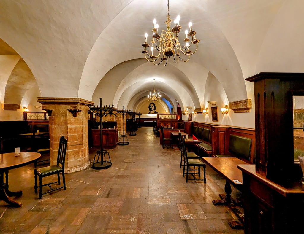 Blick in den alten Ratskeller Magdeburg im Mai 2024, als er schon geschlossen war.