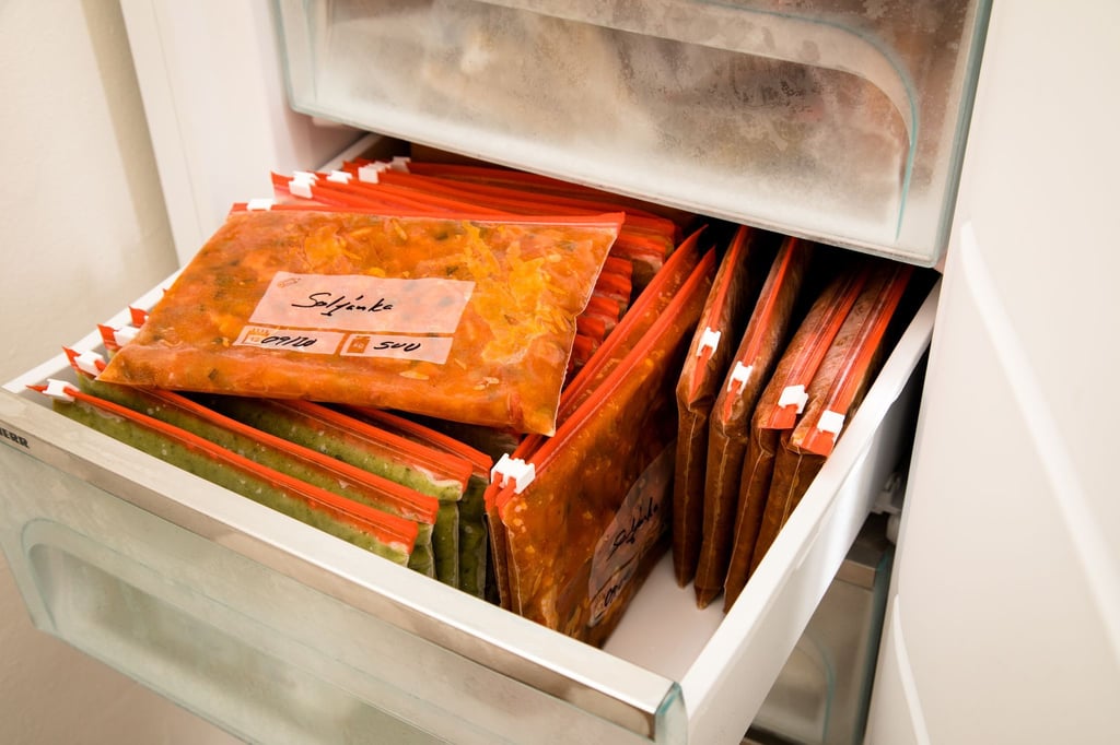 Was übrig bleibt, kann man zum Beispiel in Portionspackungen für später einfrieren.