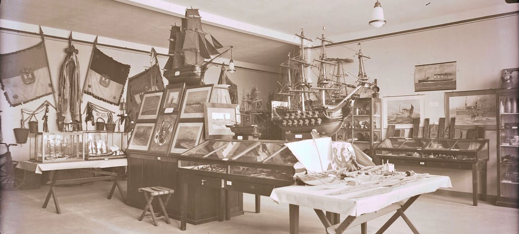 Die Ausstellungsräume in der damaligen Pestalozzischule. Das hier Originale lagerten, die anderswo dann nicht sein konnten, war Auslöser eines Streites mit anderen Gelehrten und einem Magdeburger Museum.