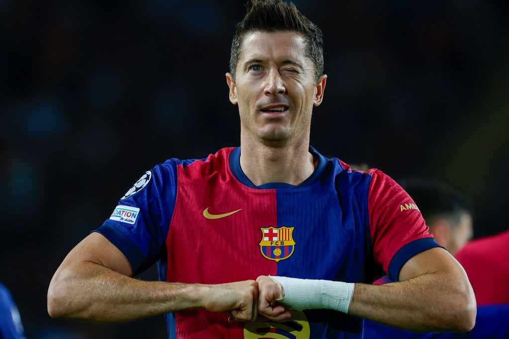 Barcelona-Stürmer Robert Lewandowski leitete den klaren Sieg ein.