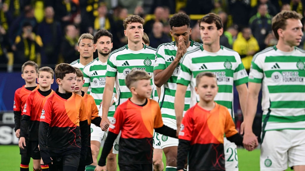 Vor dem Anpfiff in Dortmund war für Celtic noch alles in Ordnung.
