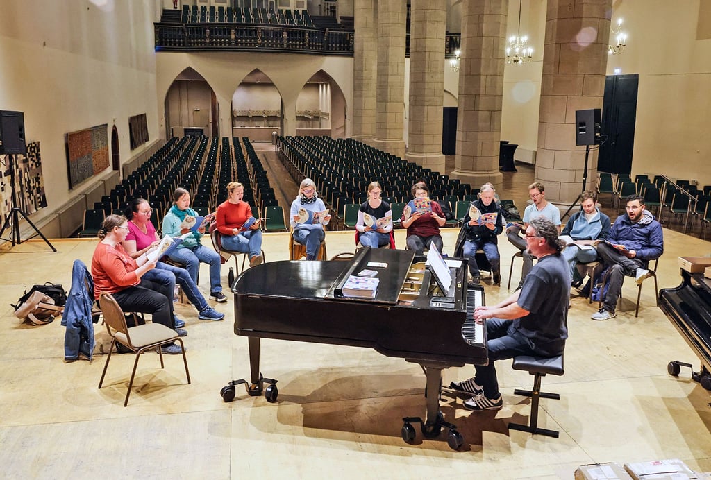 Die öffentliche Chorprobe in der Ulrichskirche fand in einer persönlichen Atmosphäre statt.