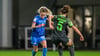 RB-Mittelfeldspielerin Jenny Hipp (l.) bei der 0:4-Niederlage gegen Wolfsburg im März.