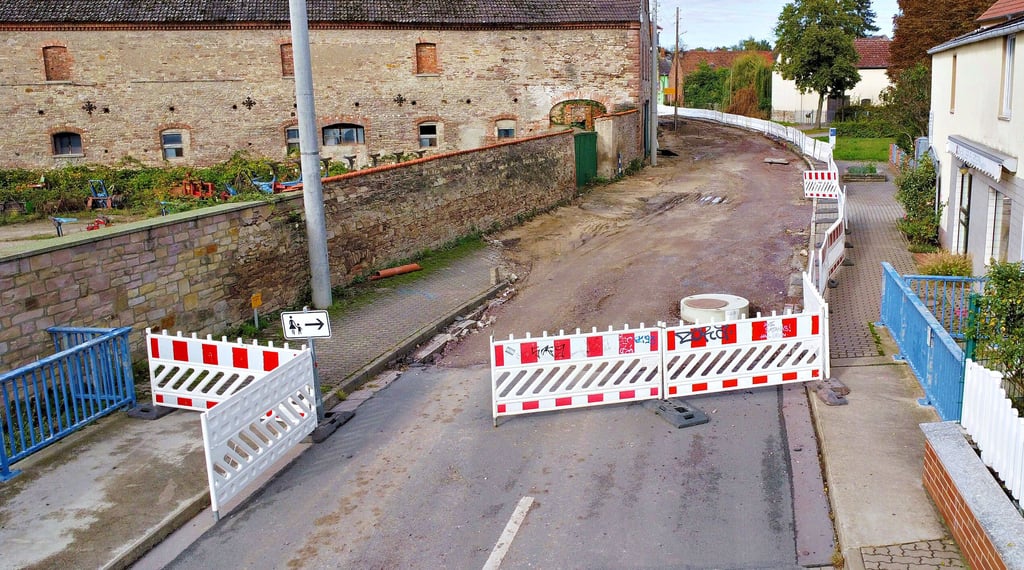 In Dreileben wird derzeit die Lindenstraße saniert.