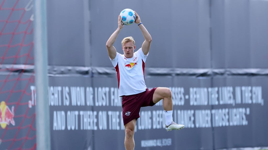 Xaver Schlager beim Individualtraining am Cottaweg.