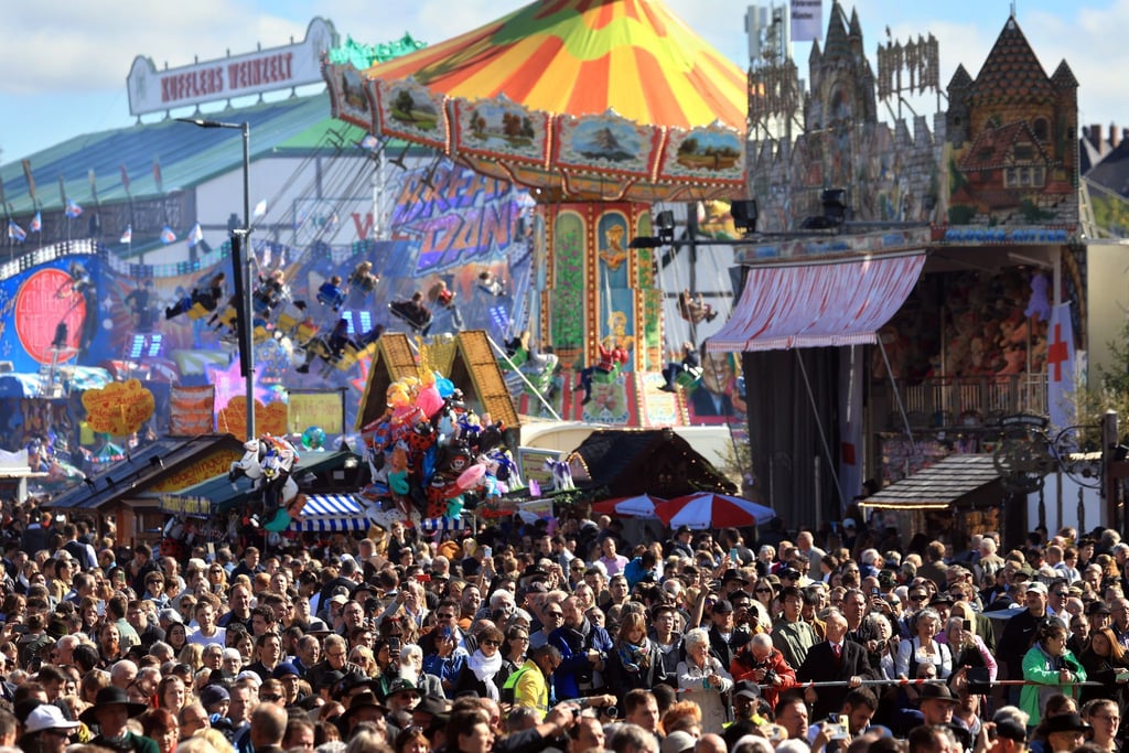 Reger Andrang am letzten Wiesn-Tag.