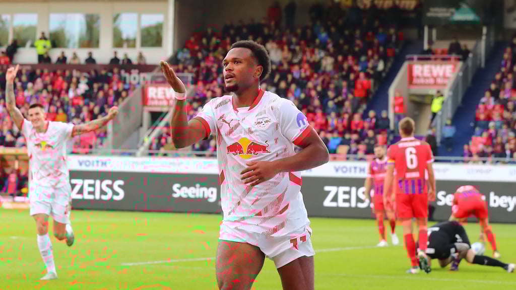 Leipzigs Torschütze in Heidenheim Lois Openda