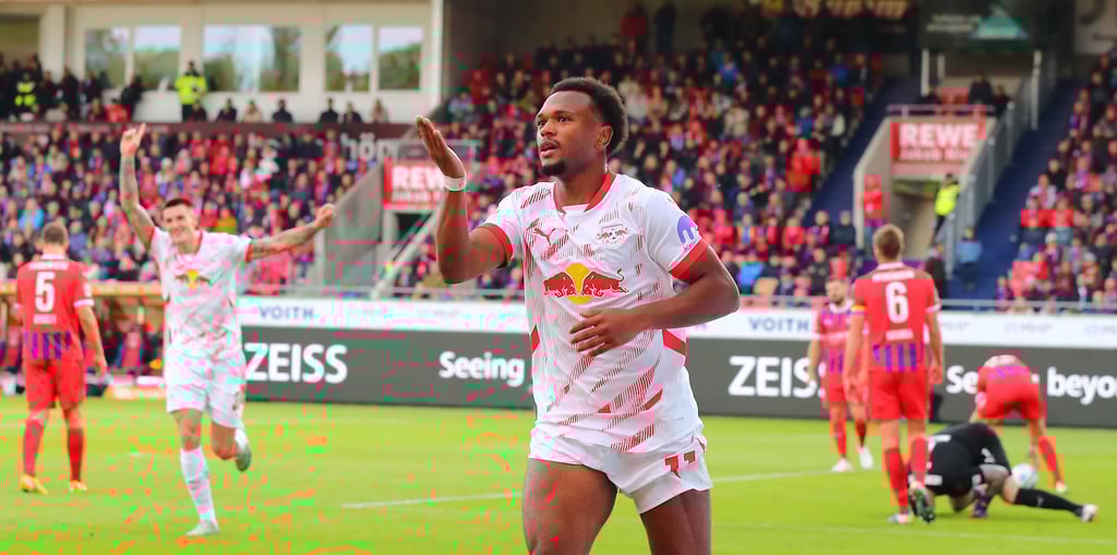 Leipzigs Torschütze in Heidenheim Lois Openda