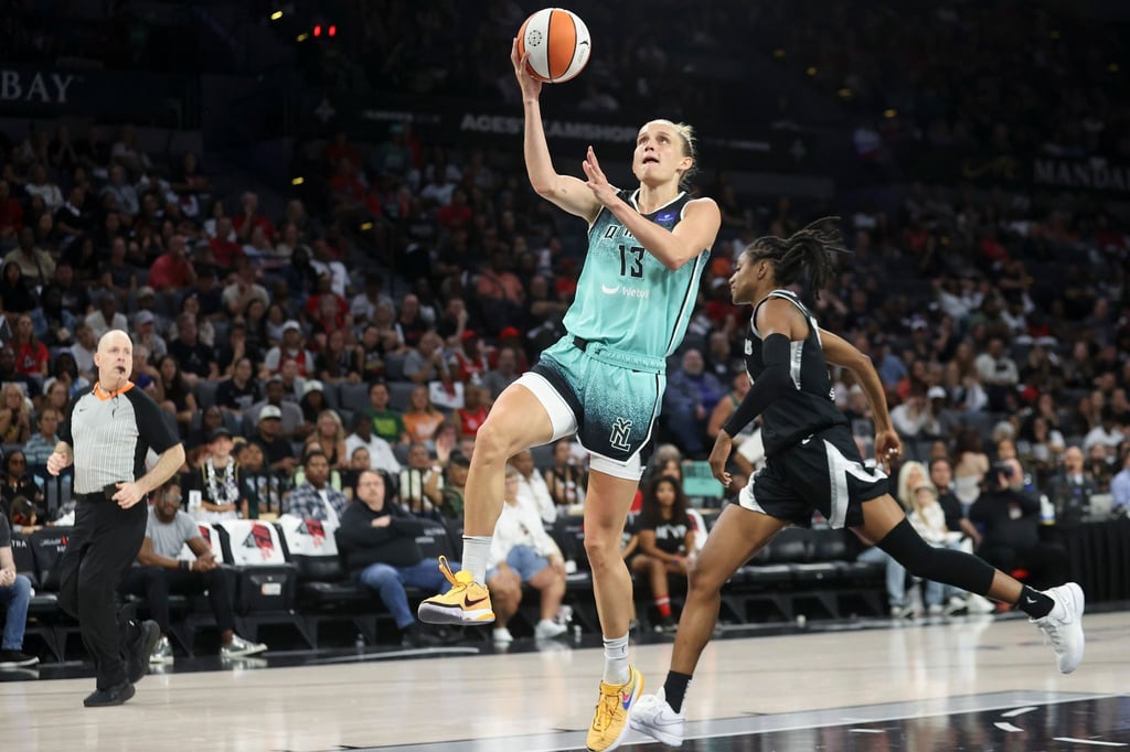 Hat die Chance auf den Titel in der WNBA - und mit ihrer Leistung großen Anteil daran: Leonie Fiebich von den New York Liberty.