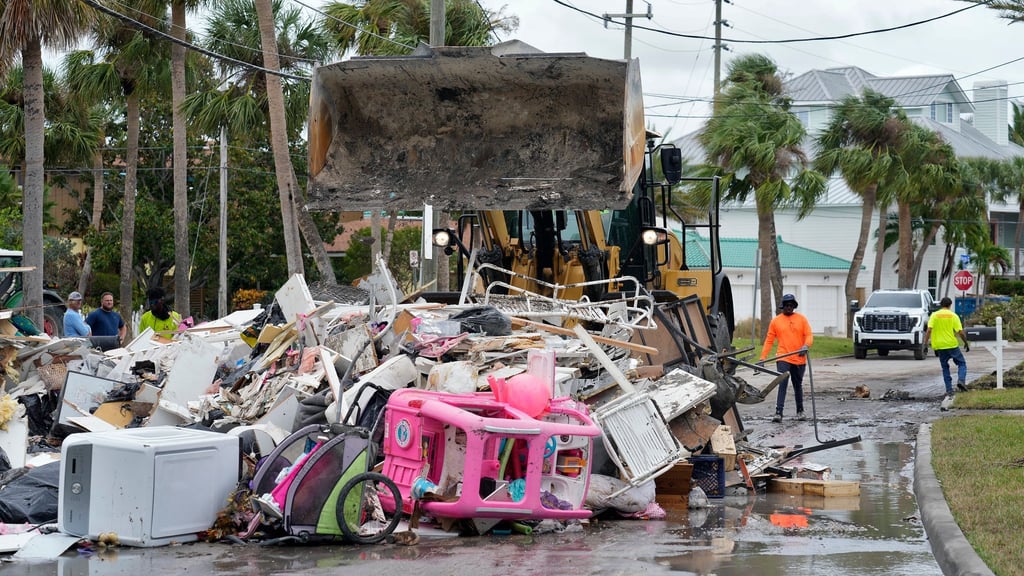 Erst vor rund anderthalb Wochen war Hurrikan „Helene“ in Florida auf Land getroffen und hatte dort Tote und Schäden hinterlassen.