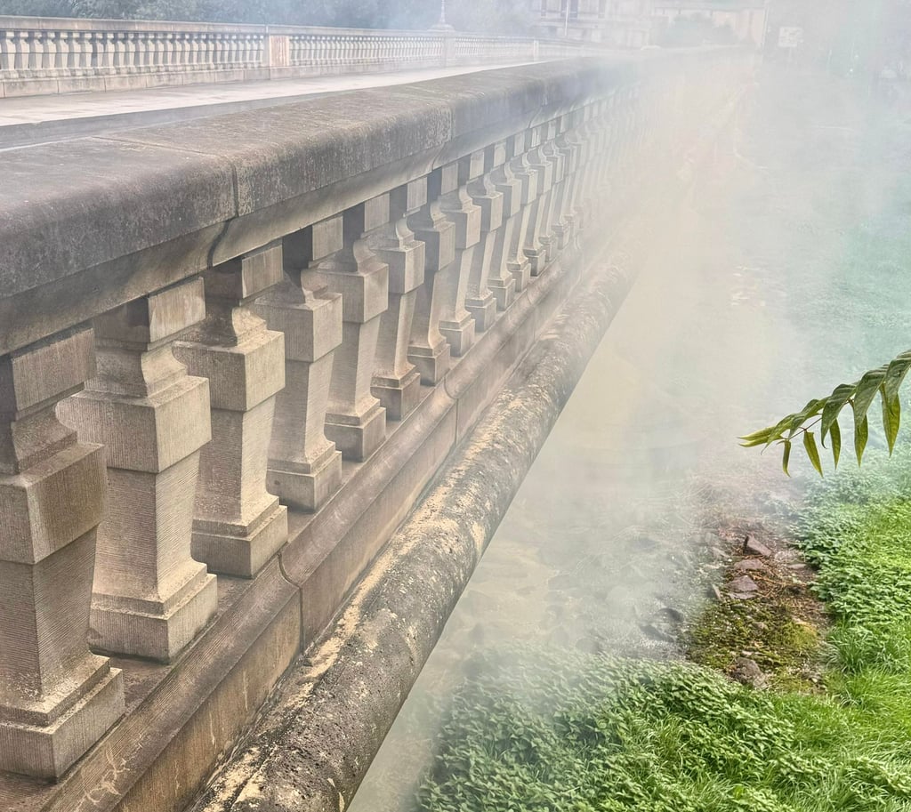 Unter der Auebrücke in Zeitz musste die Feuerwehr einen Flächenbrand löschen. Die Rauchentwicklung war sehr stark.