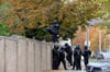 Nach dem Anschlag hatte die Polizei den Bereich vor der Synagoge in der Humboldtstraße abgeriegelt.  