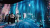 Wirkt echt, wird aber nur durch Licht und Sound erzeugt: Wasserfall-Installation im teamLab Borderless Tokyo.