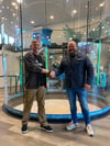 Das Nova Shopping-Center bekommt eine neue Attraktion: Center Manager Peter Lehnhardt (rechts) und Patrick Buchmeier  freuen sich auf das Projekt. 