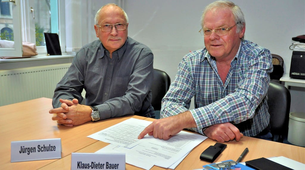Jürgen Schulze (Stellvertreter) und Klaus-Dieter Bauer (Vorsitzender) lenken weiterhin die Geschicke der Stadtsenioren.