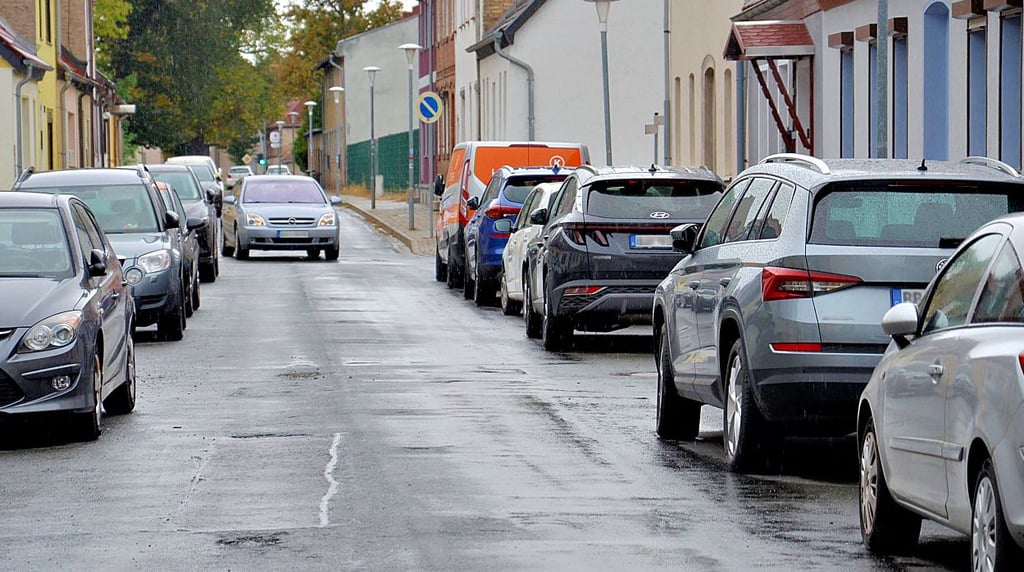 Auch recht knapp bemessen ist der Platz in der Wiesenstraße in Güsten.