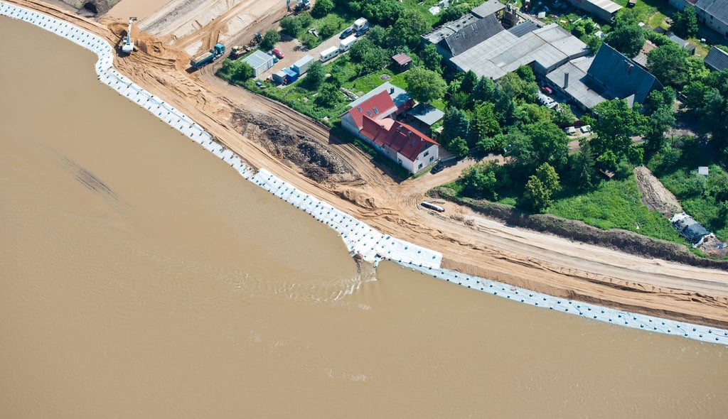 Mühlberg war schon öfter von Hochwasser bedroht. (Archivbild)