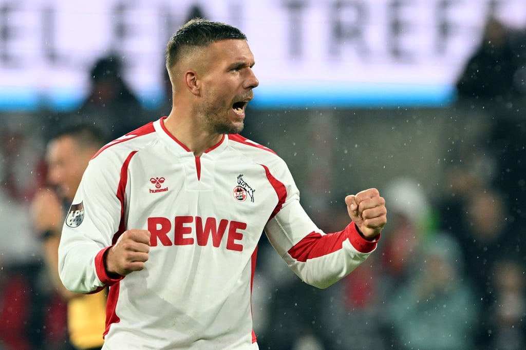 Ein letztes Mal im FC-Trikot: Lukas Podolski.