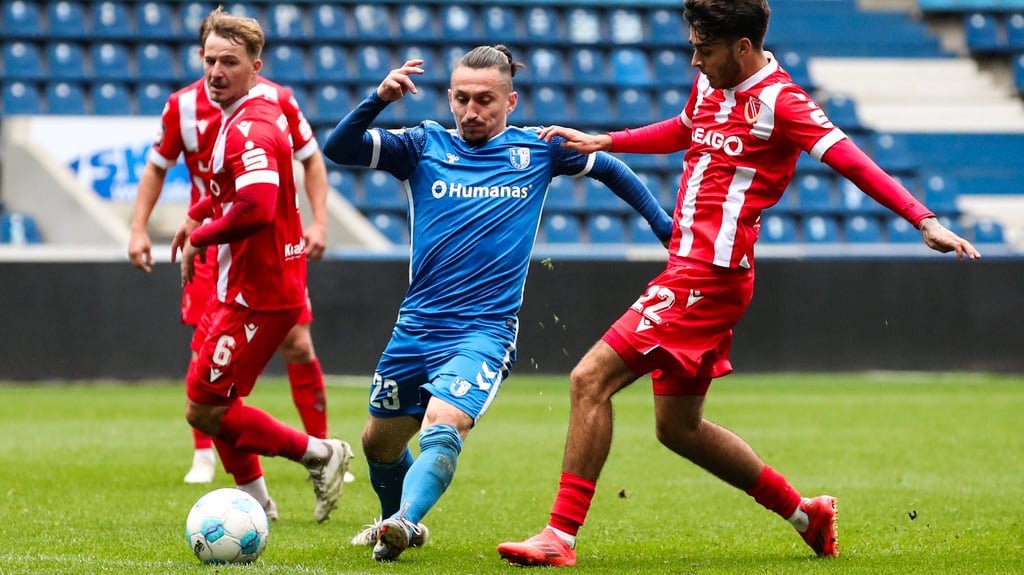 Auch Baris Atik traf im Testspiel gegen Energie Cottbus für den 1. FC Magdeburg.
