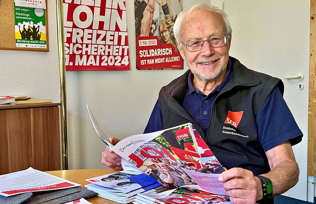 Friedel Meinecke im Gespräch über 75 Jahre DGB.
