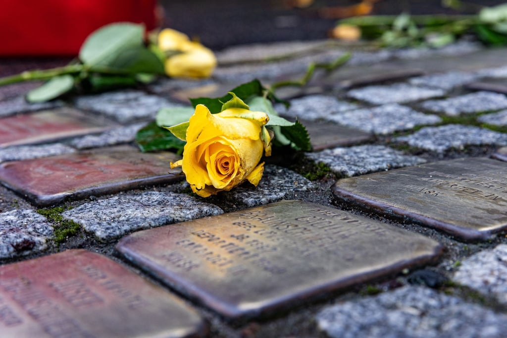 Nach dem Diebstahl aller zehn "Stolpersteine" in der Stadt Zeitz sind bereits Tausende Euro Spenden geflossen. (Archivbild)