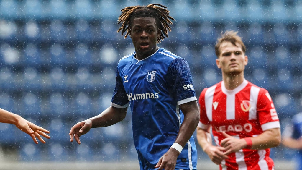 Beim 1. FC Magdeburg kam Pierre Nadjombe noch nicht richtig in Fahrt. Gegen Cottbus empfahl sich der Verteidiger jedoch für einen Profi-Einsatz.