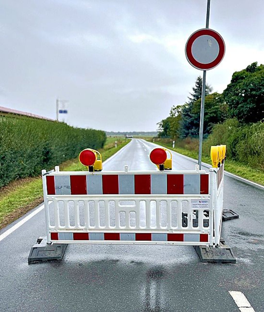 Drei Wochen war die L141 bei Schrenz gesperrt.