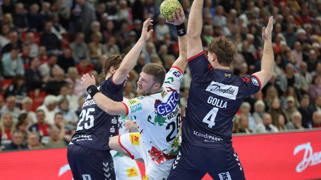 Philipp Weber erzielte in Flensburg fünf Tore und fiebert nun der Geburt seines ersten Kindes entgegen.