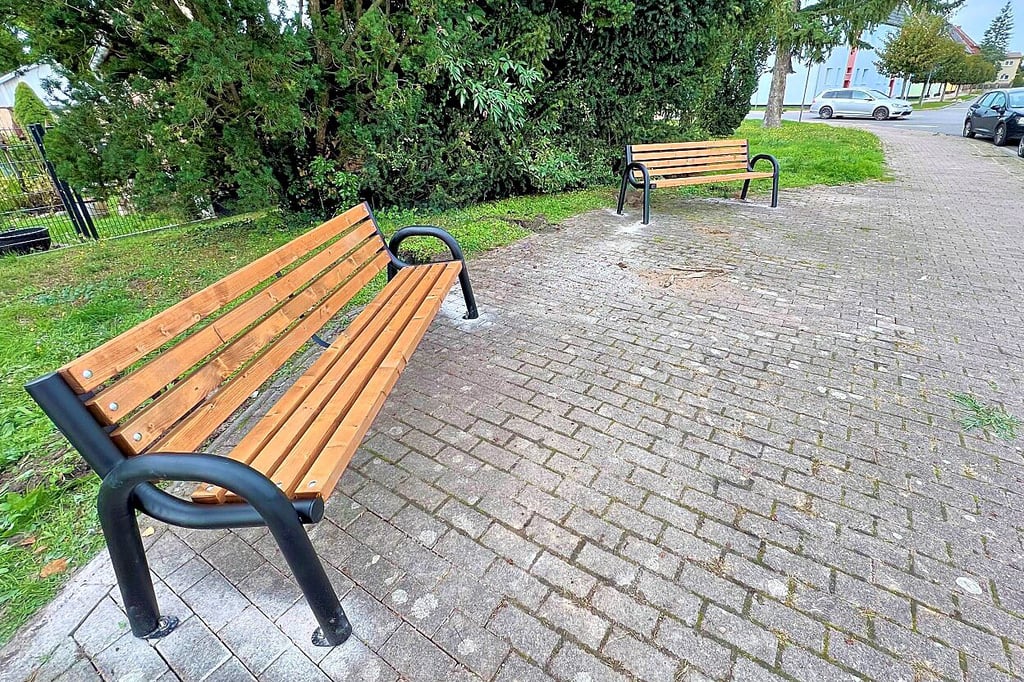 Neue Bänke wurden auch in der Dessauer Straße aufgestellt.