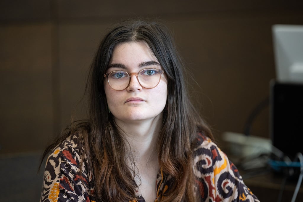 Klimademonstrantin Lilli Gomez in einem Prozess vor knapp drei Monaten. (Archivbild)