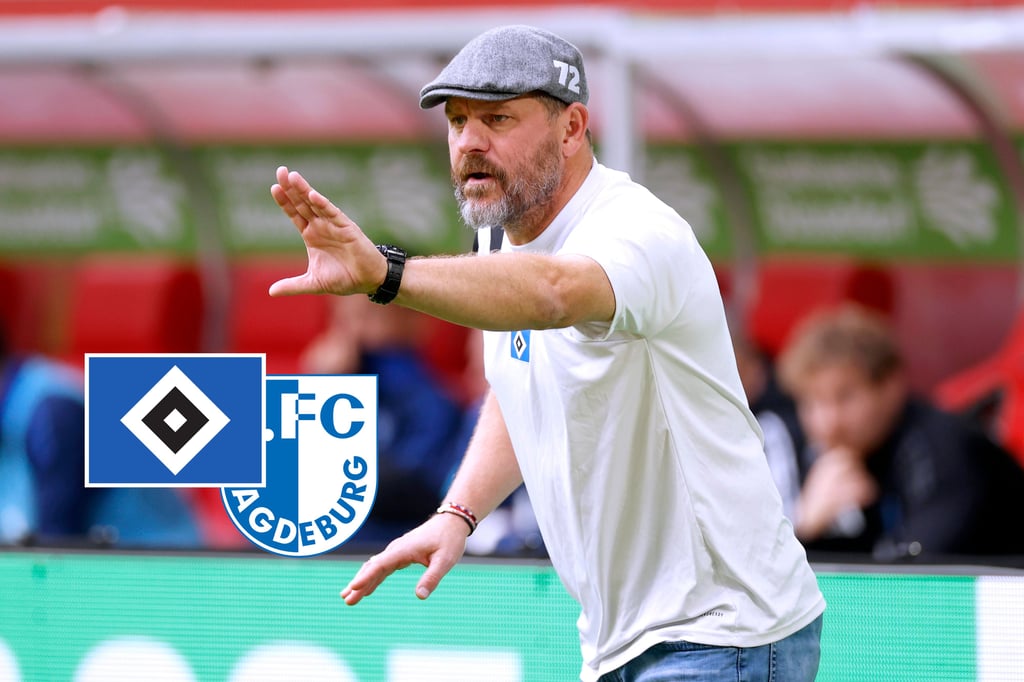 HSV-Trainer Steffen Baumgart erwartet gegen den 1. FC Magdeburg ein "geiles Spiel".