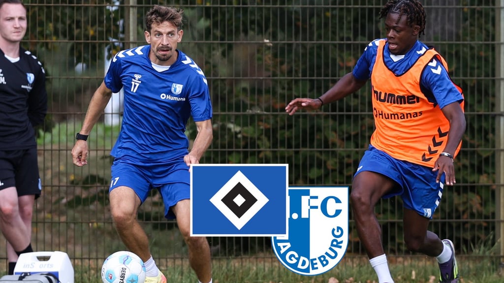 Wer erhält den Vorzug beim FCM-Spiel gegen den HSV? Alexander Nollenberger (li.) und Pierre Nadjombe wären eine Alternative.