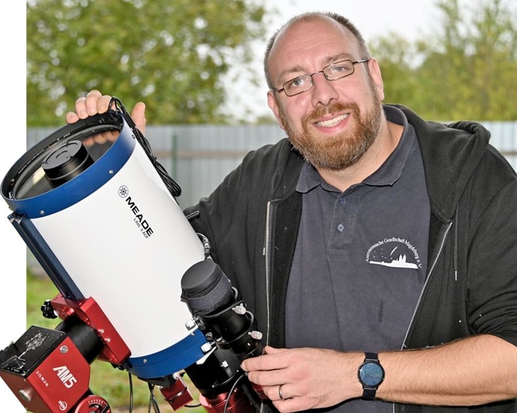Marcus Bonitz ist stellvertretender Vorsitzender der Astronomischen Gesellschaft Magdeburg und freut sich ungemein auf den Kometen.