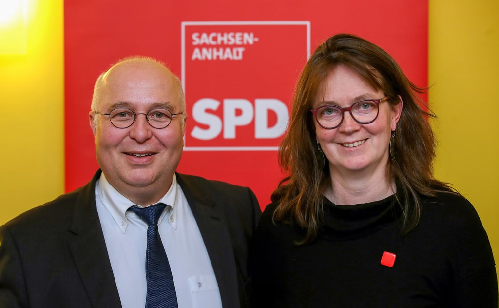 Treten zur Wiederwahl als Parteivorsitzende an: Juliane Kleemann und Andreas Schmidt.