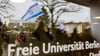 Die Freie Universität Berlin war schon mehrfach Schauplatz von Protest im Zusammenhang mit dem Gaza-Krieg. (Archivbild)