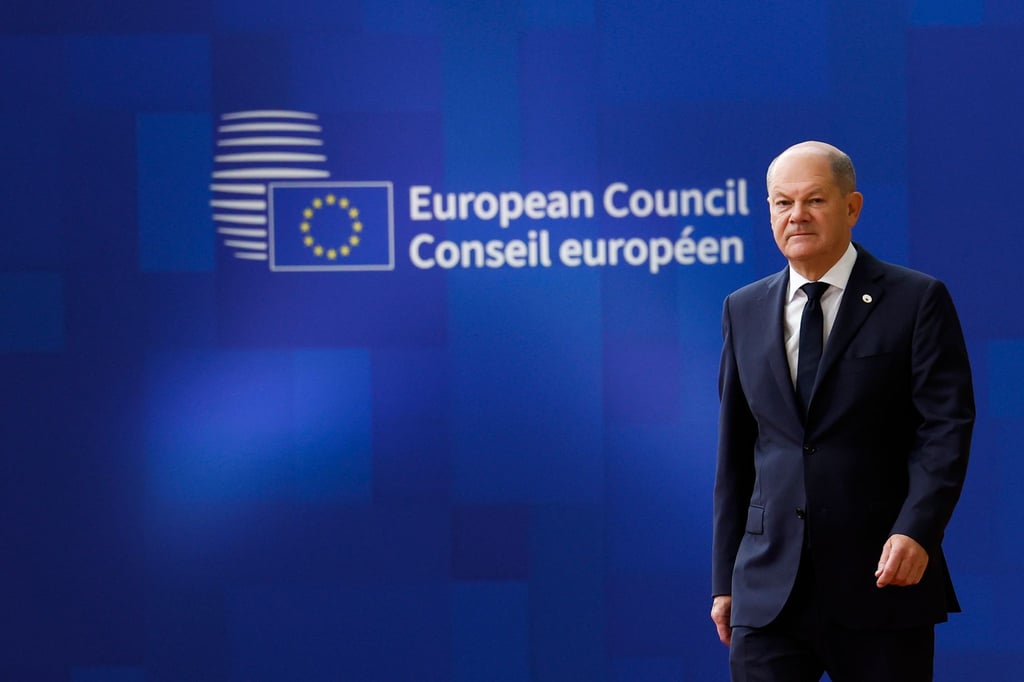 Kanzler Scholz beim EU-Gipfel